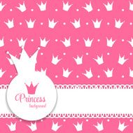 Princess Crown Background Vector Illustration N28