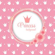 Princess Crown Background Vector Illustration N29