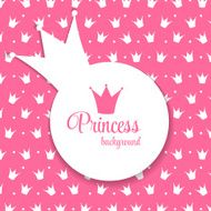 Princess Crown Background Vector Illustration N31