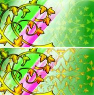 Background with gold pattern N2
