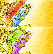 Background with gold pattern N3