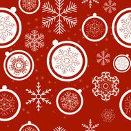 Happy New Year and Marry Christmas Seamless Pattern Background N6