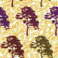 Seamless trees and abstract pattern