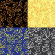 Autumn leaf seamless background
