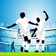 Celebrating a goal
