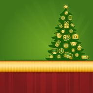 Gadget Christmas Tree Background