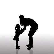 Vector silhouette of family N552