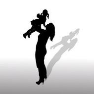 Vector silhouette of family N553