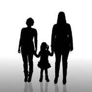 Vector silhouette of family N554