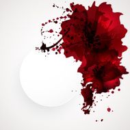 Red flowers Abstract background