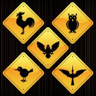 Yellow Signs - Birds