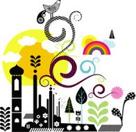 city scape illo