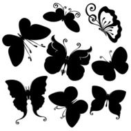 Vector Set of Butterflies