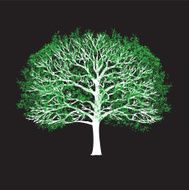 Two Color Tree - T-Shirt Design