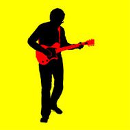 Electric Guitarist (vector jpg)