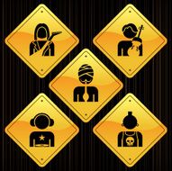 Yellow Signs - Professions N4