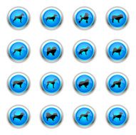 Blue Icons - Dogs
