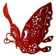 Paper cut in Butterfly shape - Illustration N3