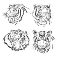 Tiger head set