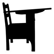 Old fashioned desk