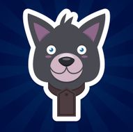 Grey wolf dog