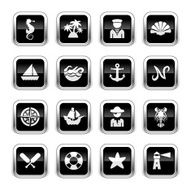 Supergloss Black Icons - Nautical