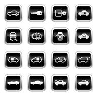 Supergloss Black Icons - Car Control Indicators N3