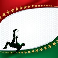 Soccer Player Flip Kick Background - Male N4