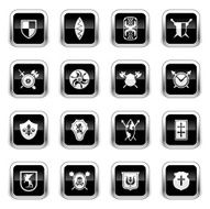 Supergloss Black Icons - Shields