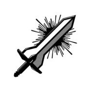 Scratchboard Sword