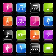 Ubergloss Icons - Musical Notes