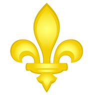 Fleur De Lis In Gold