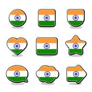 INDIA FLAG ICON SET N2