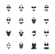 Swimwear Silhouette Icons N2