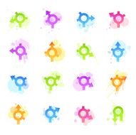 Stains Icons - GPS Roundabout Arrows
