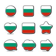 BULGARIA FLAG ICON SET N2