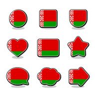 BELARUS FLAG ICON SET N2
