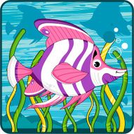 Cute Striped Tropical Fish N2