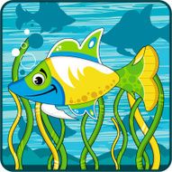 Cute Tropical Fish in the Ocean N3