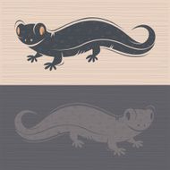 Lizard silhouette N2
