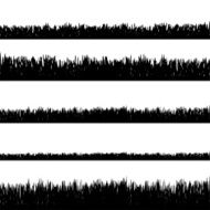 Vector silhouette of grass N2