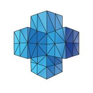 Abstract geometric shape isolated on a white backgrounds vector illustration