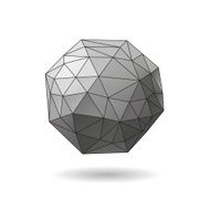 Abstract geometric shape isolated on a white backgrounds vector illustration N6