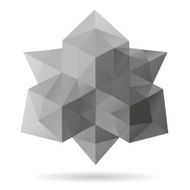Abstract geometric shape isolated on a white backgrounds vector illustration N8