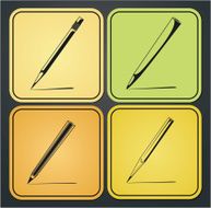 icons pencils