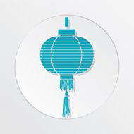 Sushi Restaurant Icon Chinese Lantern