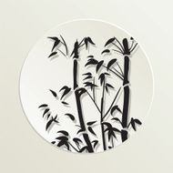 Sushi Restaurant Icon Bamboo Stalks