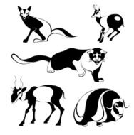 art animal silhouettes N2