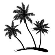 palm trees vector