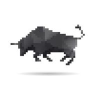 Bull abstract isolated on a white background vector illustration